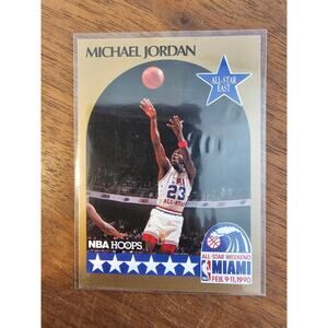 Michael Jordan 1990-1991 NBA Hoops #5 - Chicago Bulls - All Star - NBA